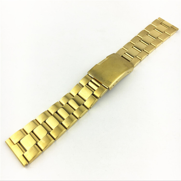 Solid Stainless Steel Watch Strap Band Butterfly Clasp16/18/20/22/24/26/28/30mm