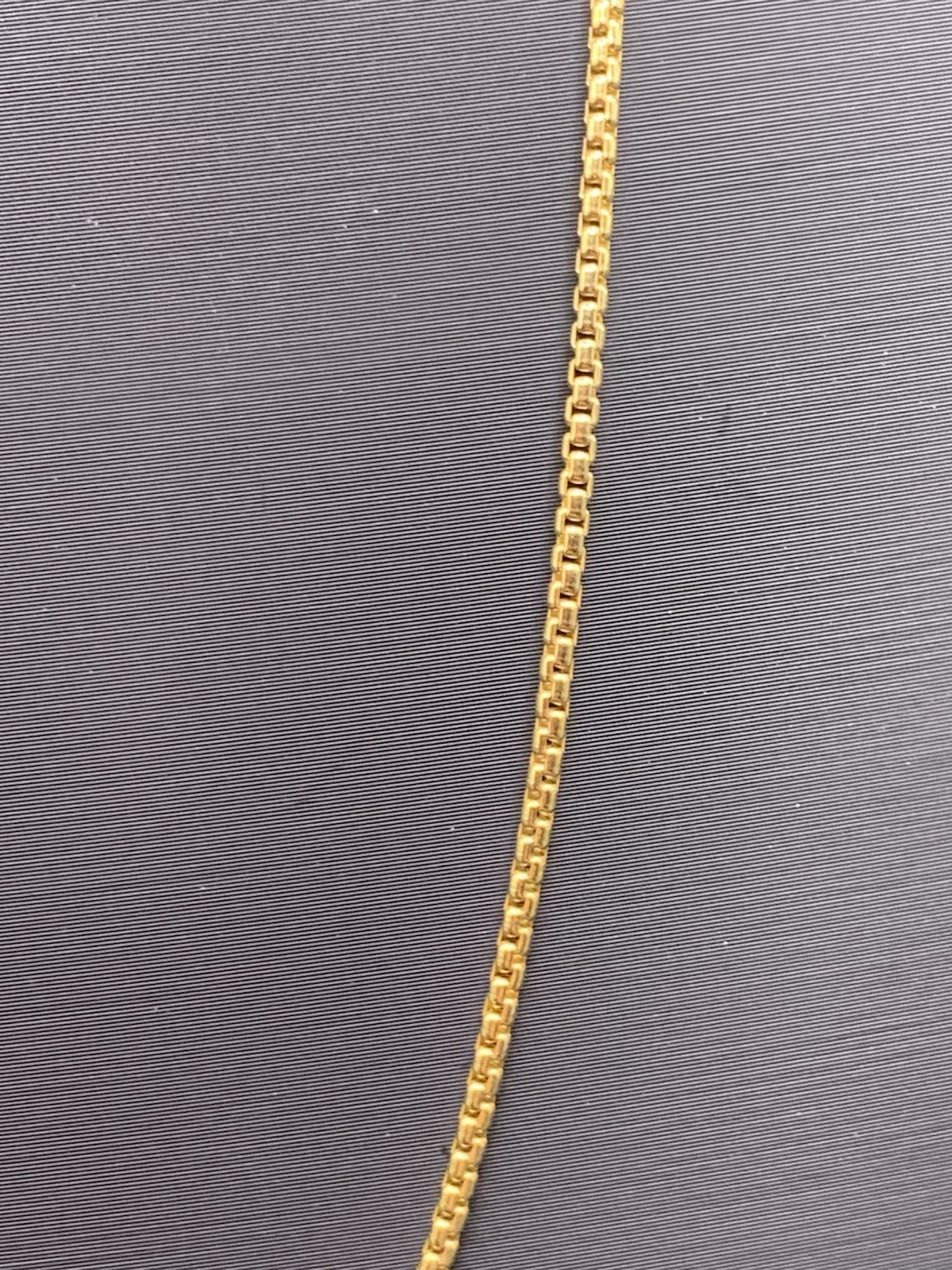 14k Gold Plates Over 925 Sterling Silver Box Chain 20” 1.8mm