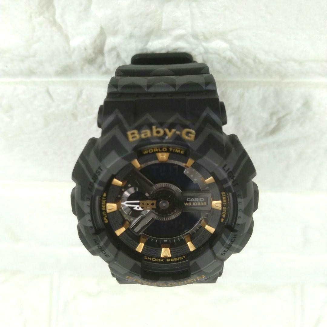 Good condition ☆ CASIO Baby-G watch Tribal all over pattern Battery new G-SHOCK