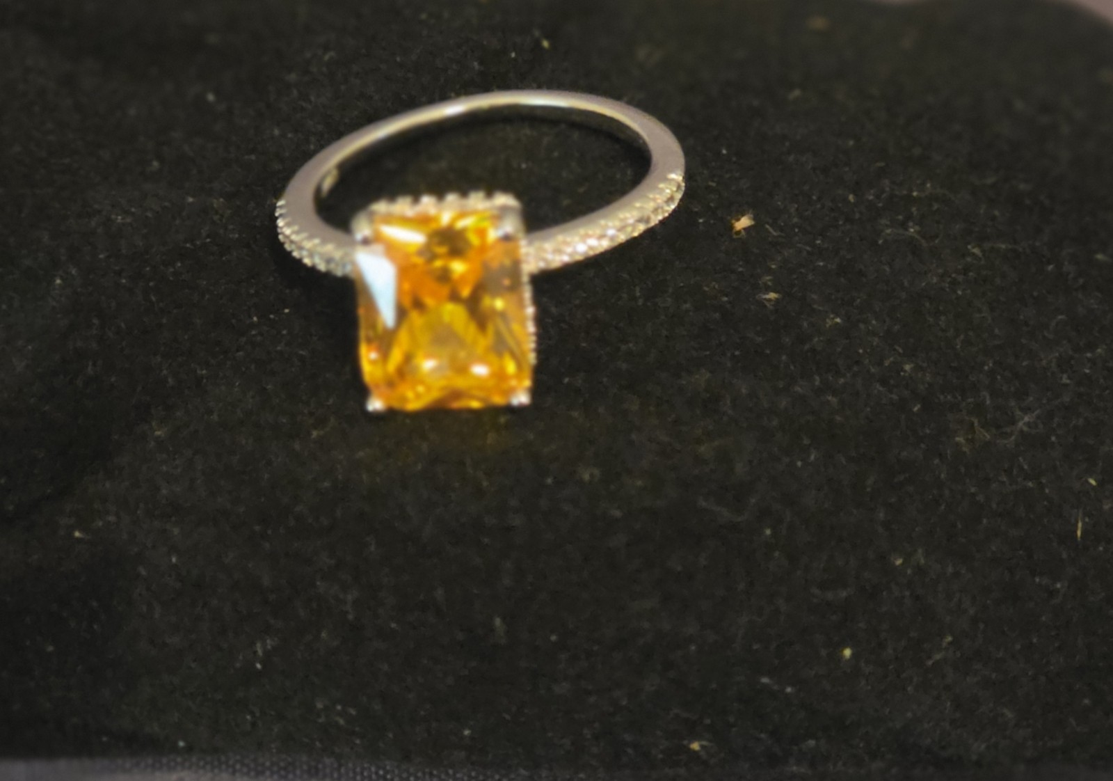 UGI Certified 4.00ctw Lab-Grown Radiant Yellow Gemstone 925 Sterling Silver Sz 7