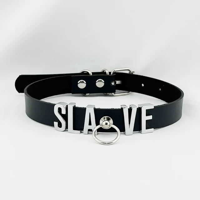 Collar BDSM Gift Pu Leather Custom Choker Necklace Punk DIY Chocker Party M7