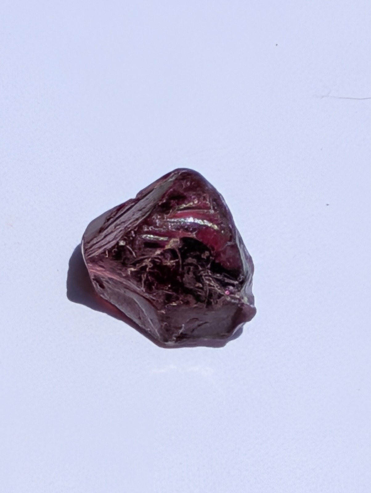 USA seller 9.05 ct IF Raspberry Tanzanian garnet facet rough gemstone