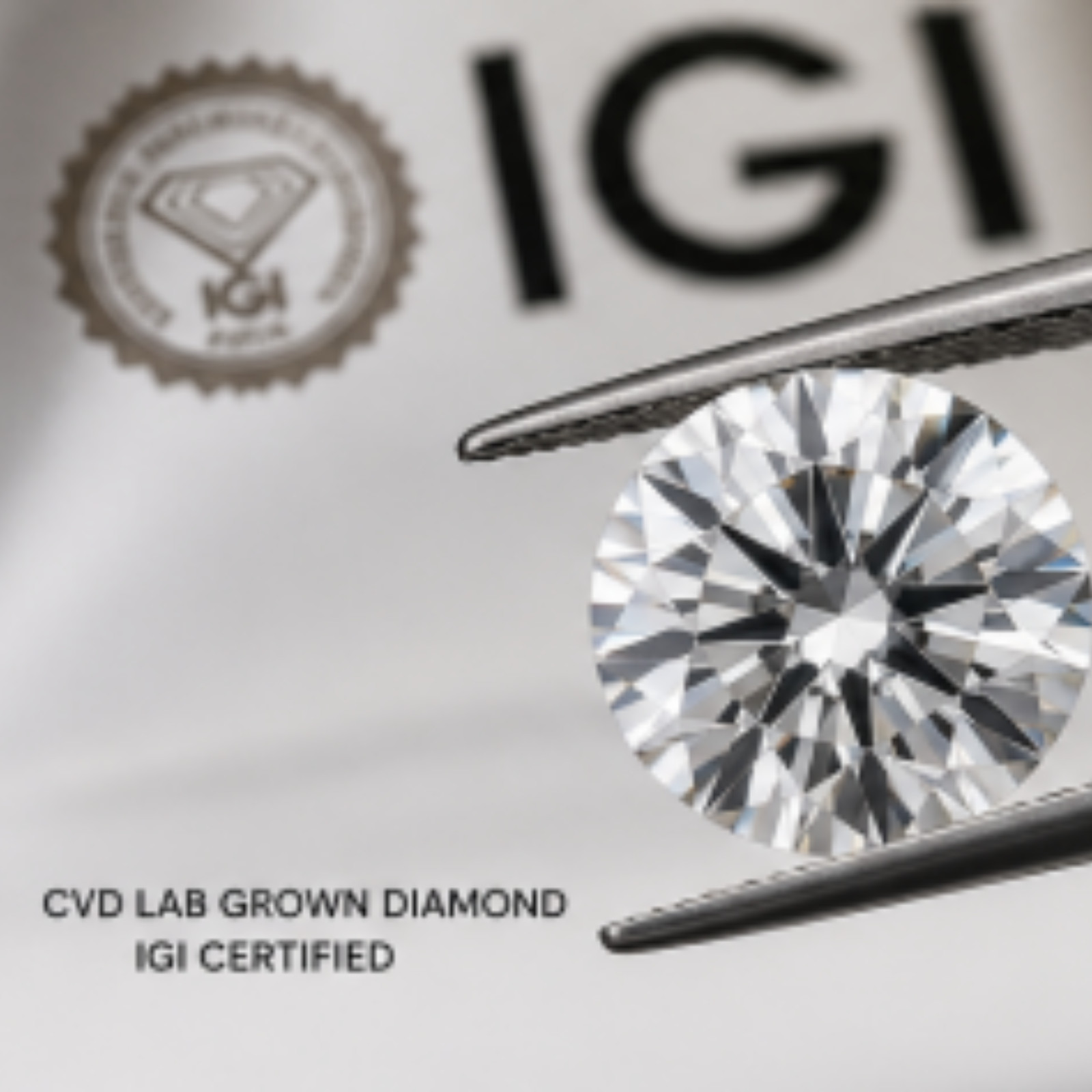 5.00 CT Round Lab Grown Diamond – VVS1 Clarity, D Color, IGI Certified