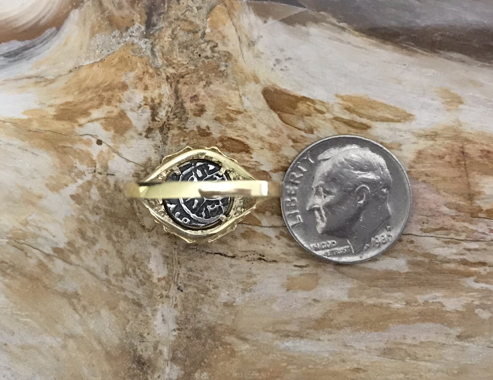 Atocha Coin Ring Ladies GP /925 Silver Sunken Treasure Shipwreck Coin Jewelry