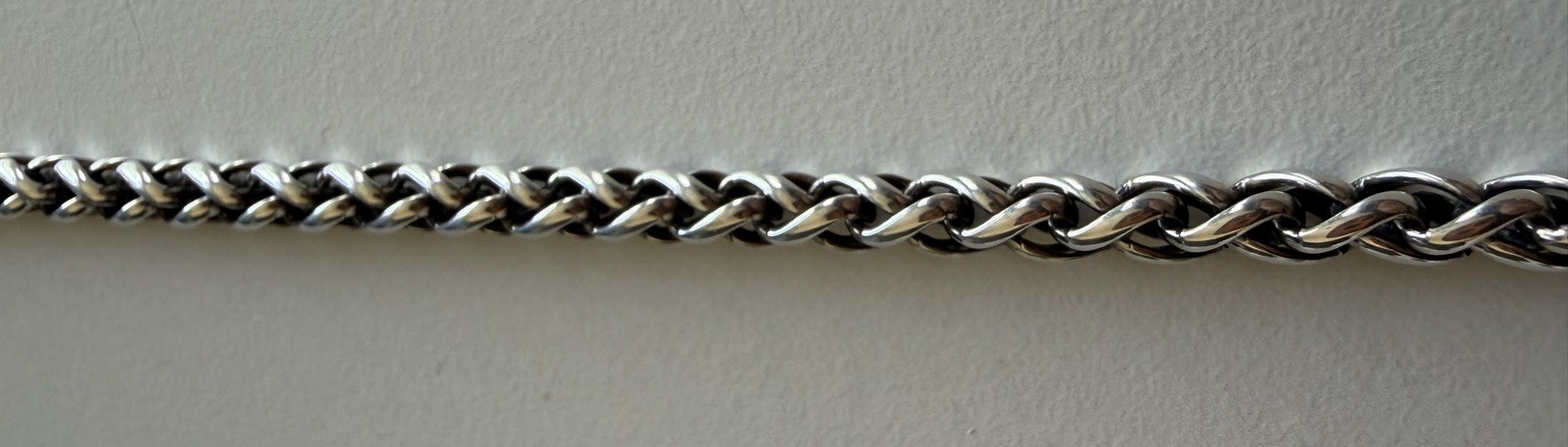 David Yurman Wheat Chain Necklace in Sterling Silver – 4mm – 22″ – FREE SHIP