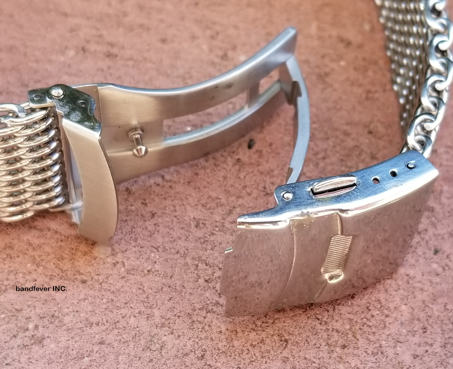 CLEARANCE 20mm ALL Brushed Shark Stainless Steel Mesh Watch Band W/ Solid Buckle