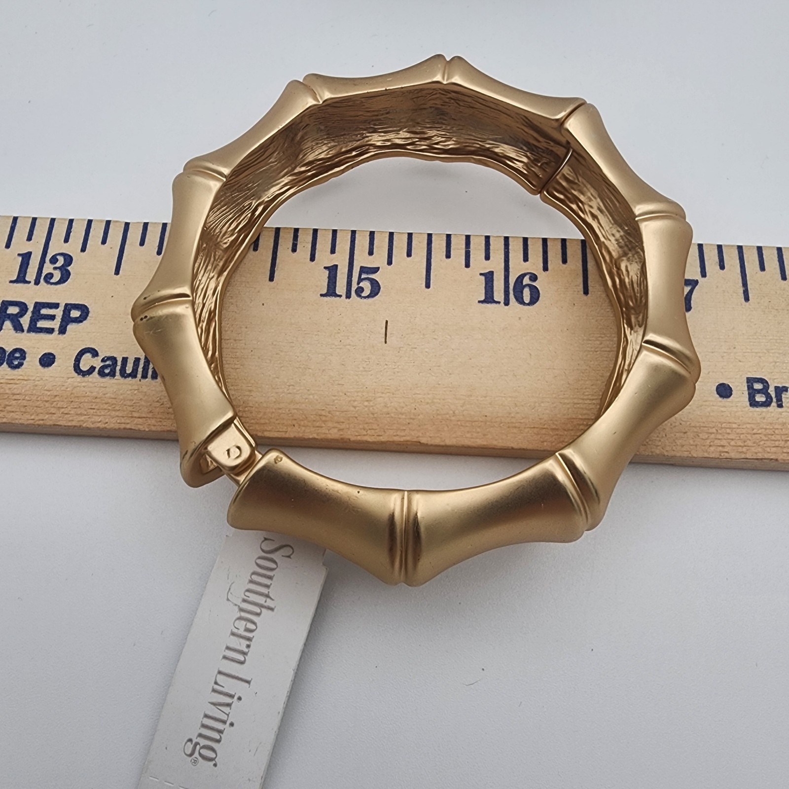 NWT Statement Hinged Cuff Bracelet Lot 3pc Silver & Gold Tone Bamboo Set