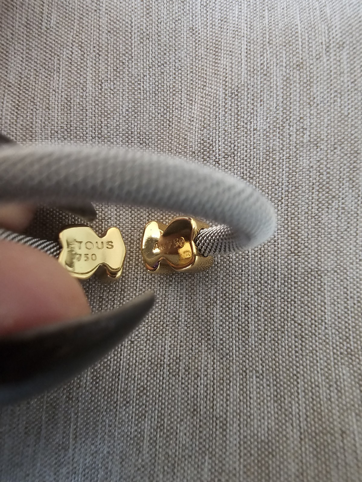💛🧡🧡TOUS GP750 SILVER AND GOLDEN PLATED RING SIZE 7