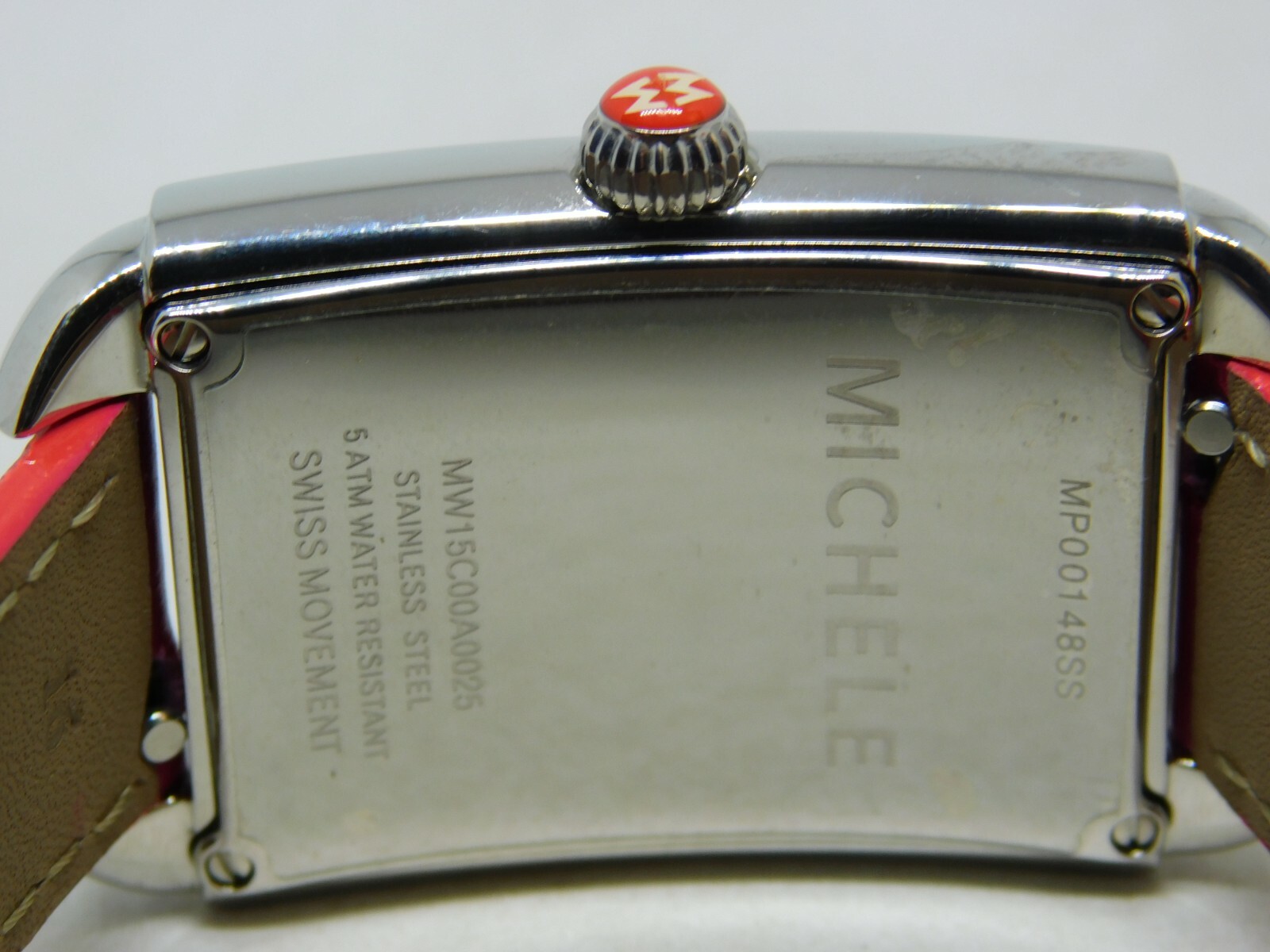 Michele Milou Park MW15C00A0025 Genuine Leather Quartz Analog Women’s Watch