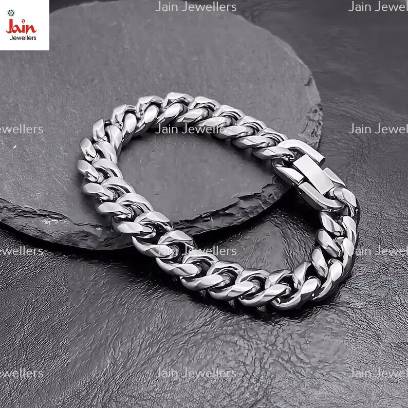 925 Sterling Silver Bracelet – Men’s Silver Band 3mm 5mm 7mm 9mm 11mm Wide