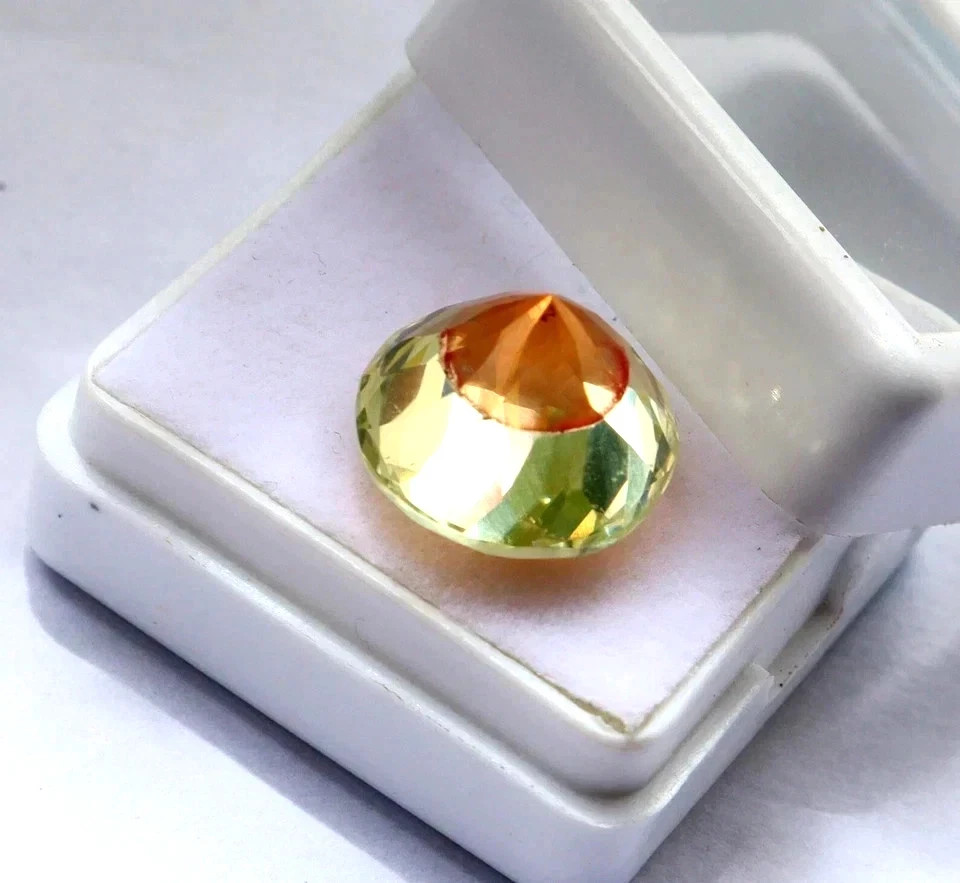Natural Exquisite 14 Ct Pitambari Sapphire GIE Certified Round Loose Gemstone