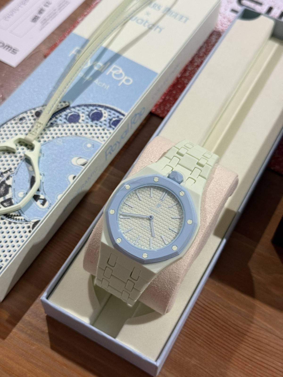Audemars Piguet X Swatch Royal Pop BLAUE ACHT AP Royal Oak BRAND NEW WITH STRAP!