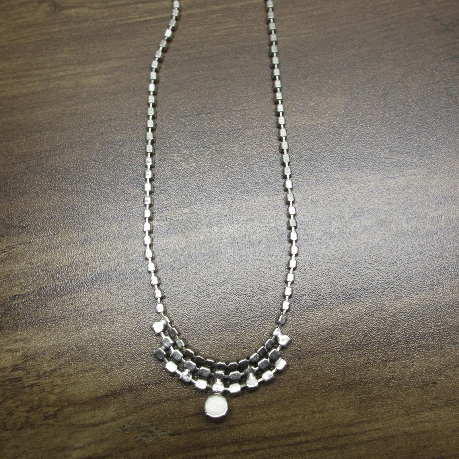 Vintage Rhinestone Necklace Wedding Special Occasion Choker 24 Inch