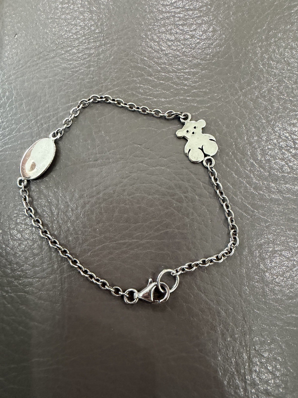 Sterling Silver Charm Bracelet Stamped Tous Sterling Silver Precious Piece Gift