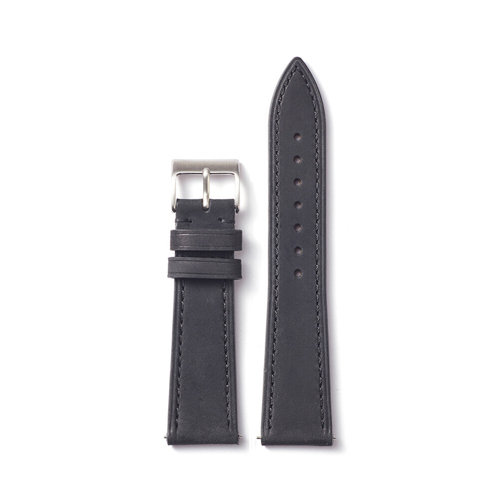 Premium Brushed Cowhide Genuine Leather Watch Band Strap 18-22mm Quick Release
