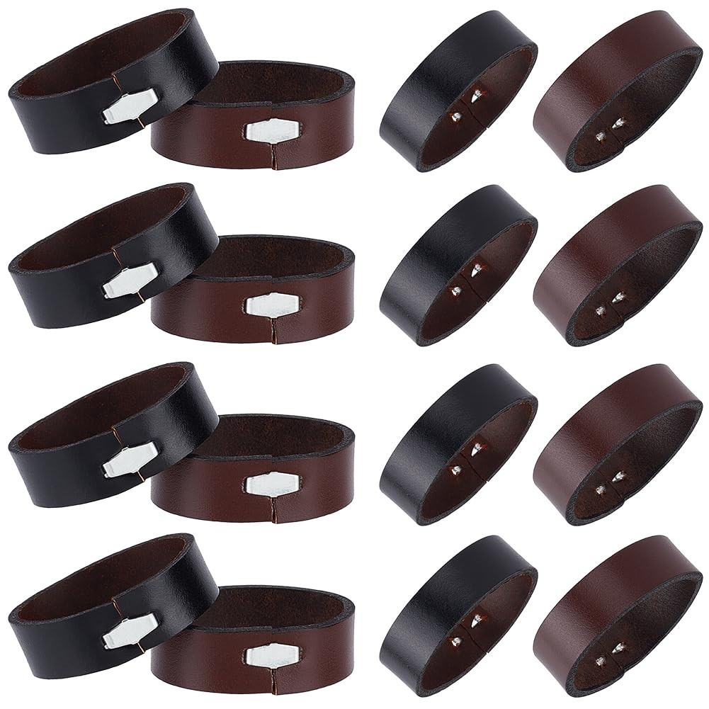24Pcs Leather Belt Loop Keepers – 1.2″ Cowhide Rings for DIY Craft & Accessories
