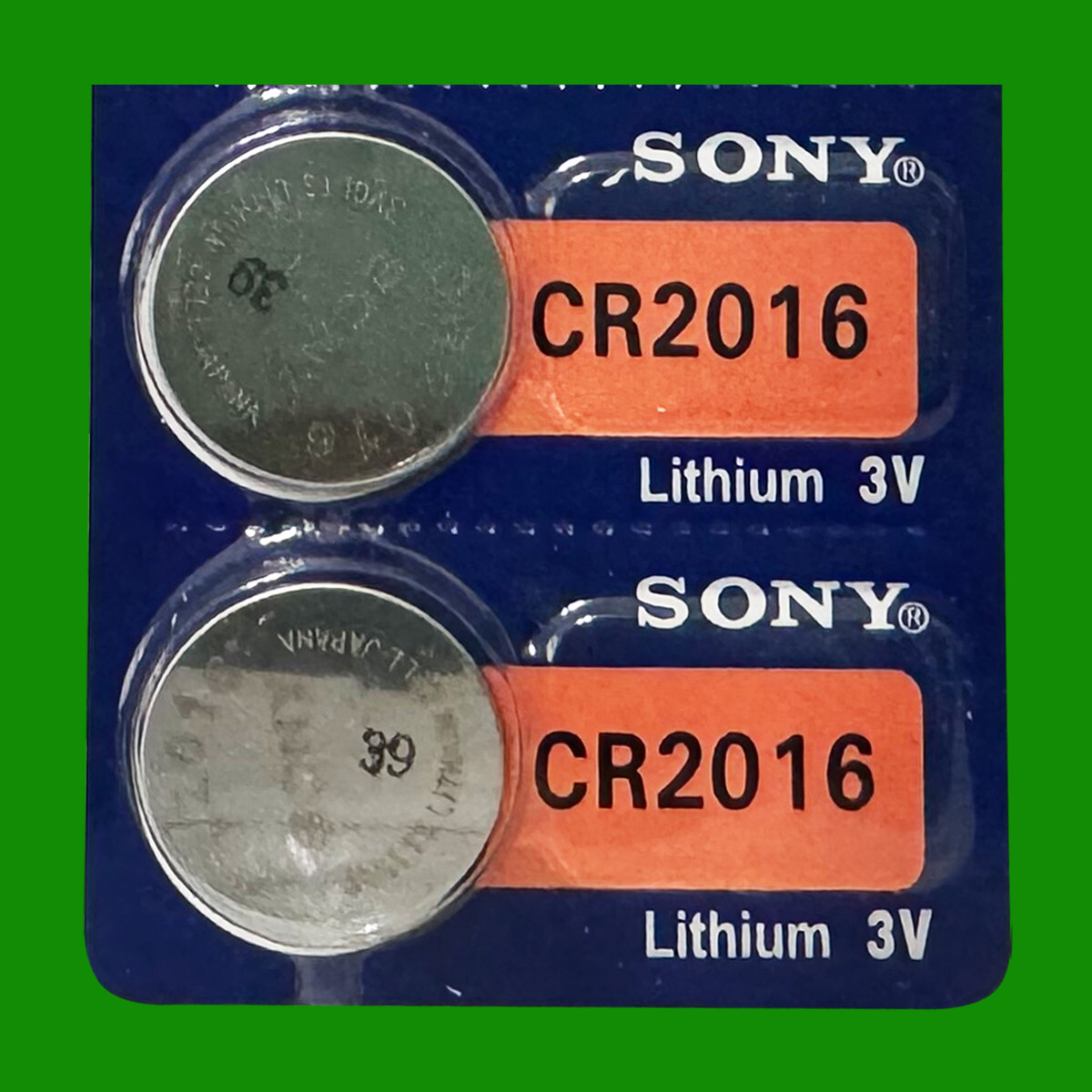 SONY CR2016 LITHIUM 3V BATTERY – 2Pcs