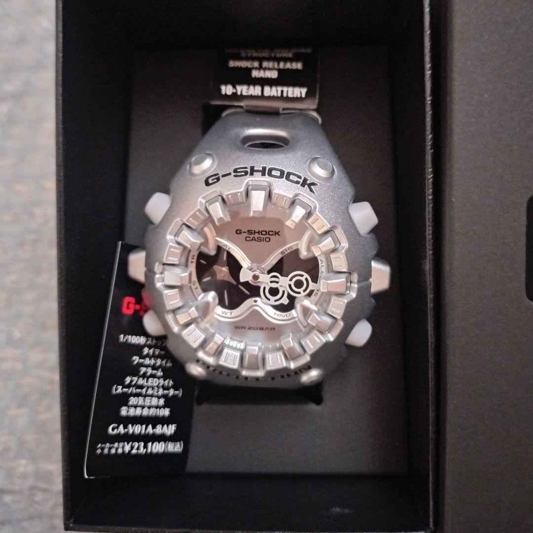 CASIO G SHOCK Silver GA V01A 8AJF