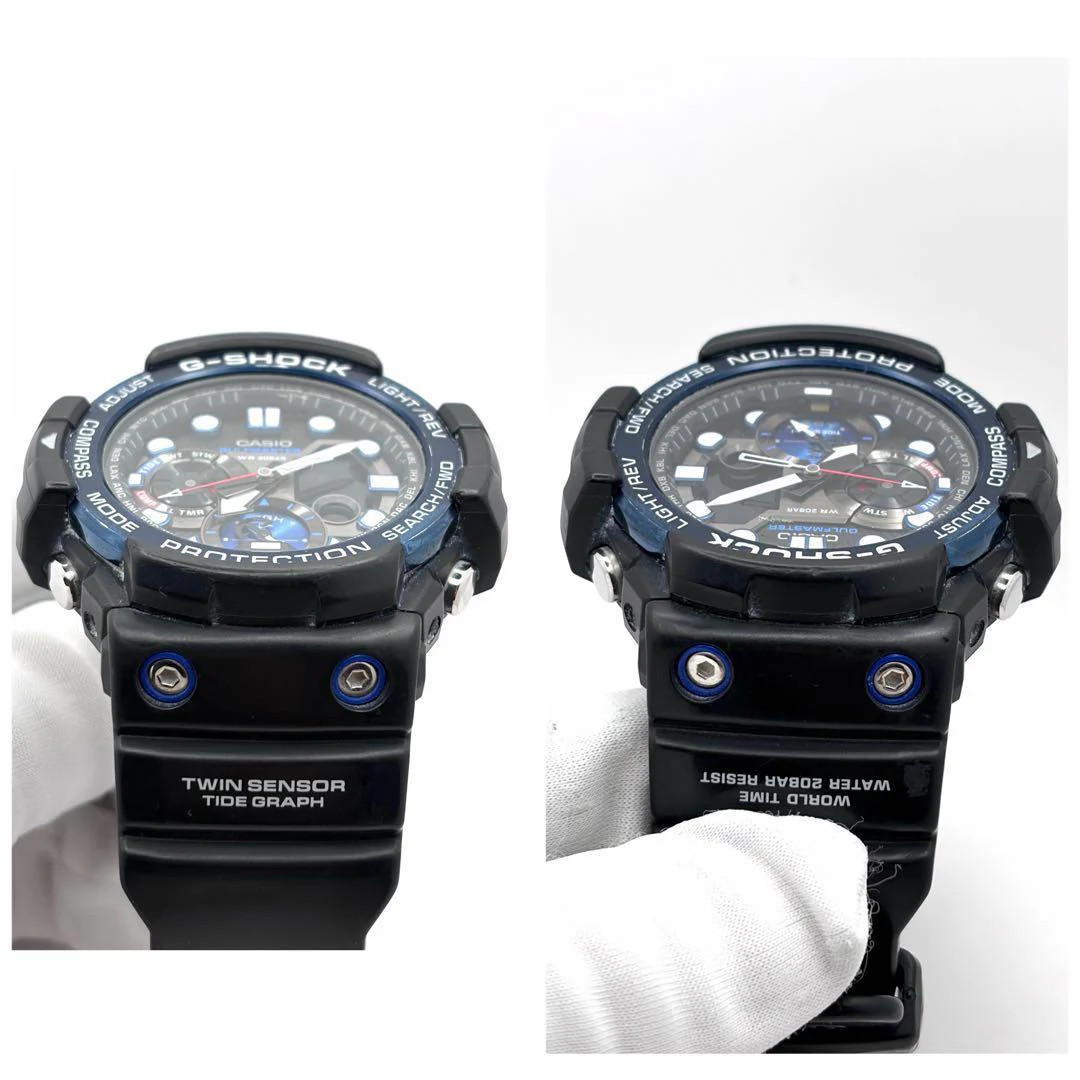 CASIO G-SHOCK GULFMASTER GN-1000B-1AJF Quartz Black Dial Blue Bezel 2.05in SS