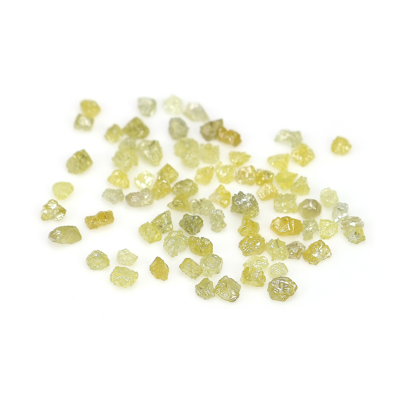 Natural Loose Rough Diamonds Drilling Bead Shape Yellow Color 4.00 ct Lot Q77