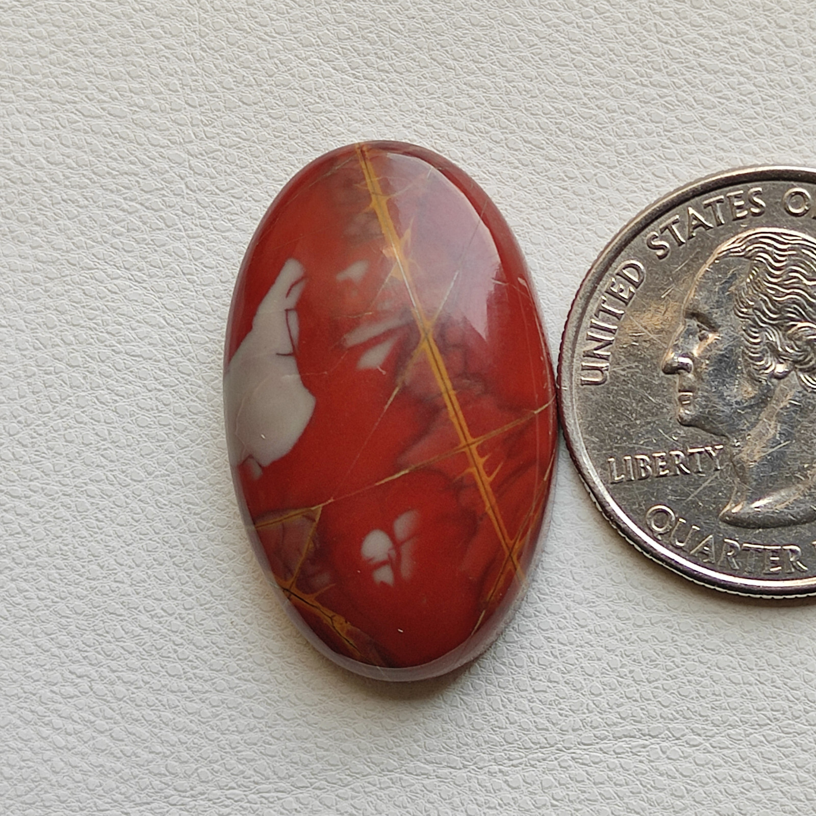 Natural red gray noreena jasper cabochon handmade polished jasper gemstone C5257