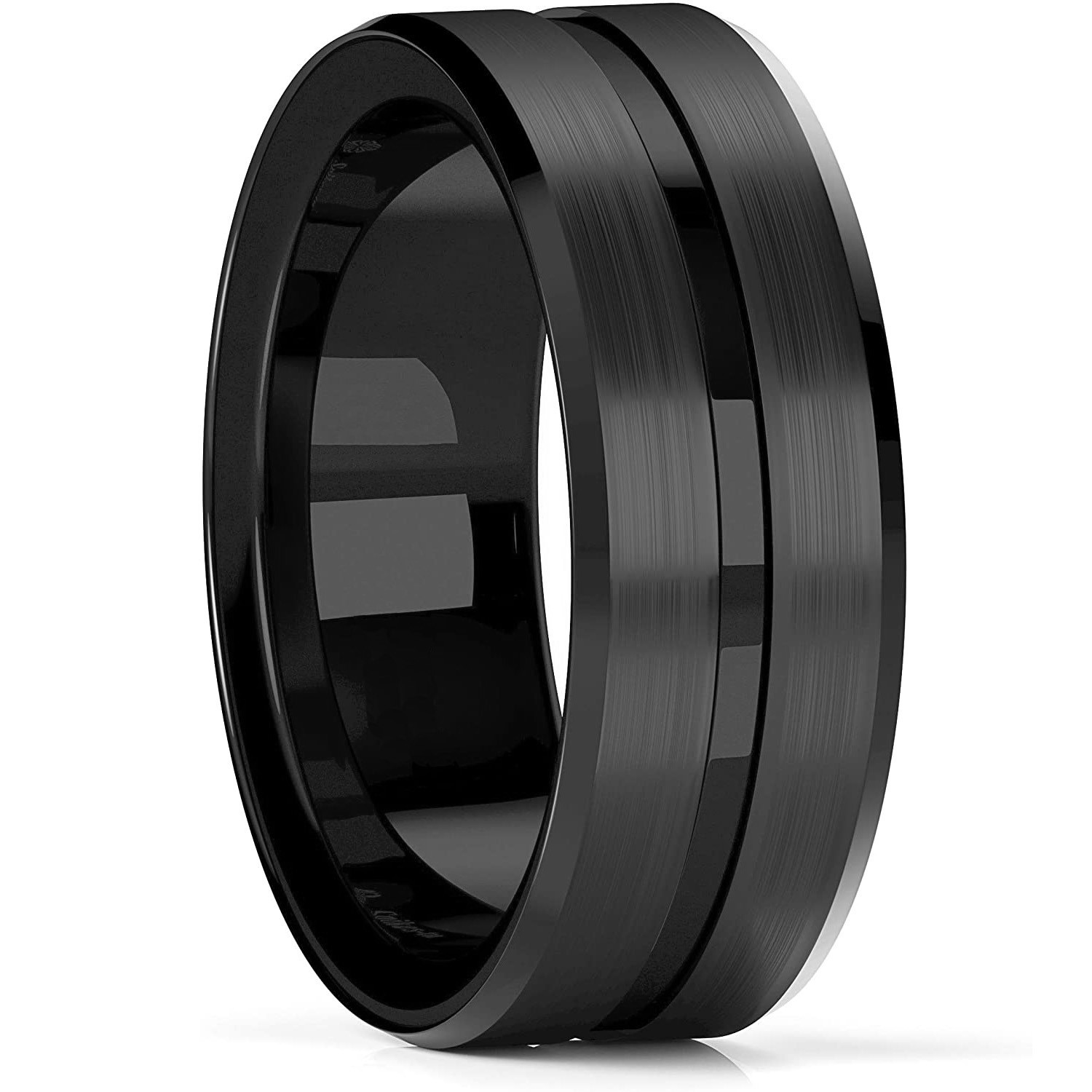 Tungsten Carbide Wedding Band Ring Brushed Silver Mens Jewelry Size 5-17 + Half