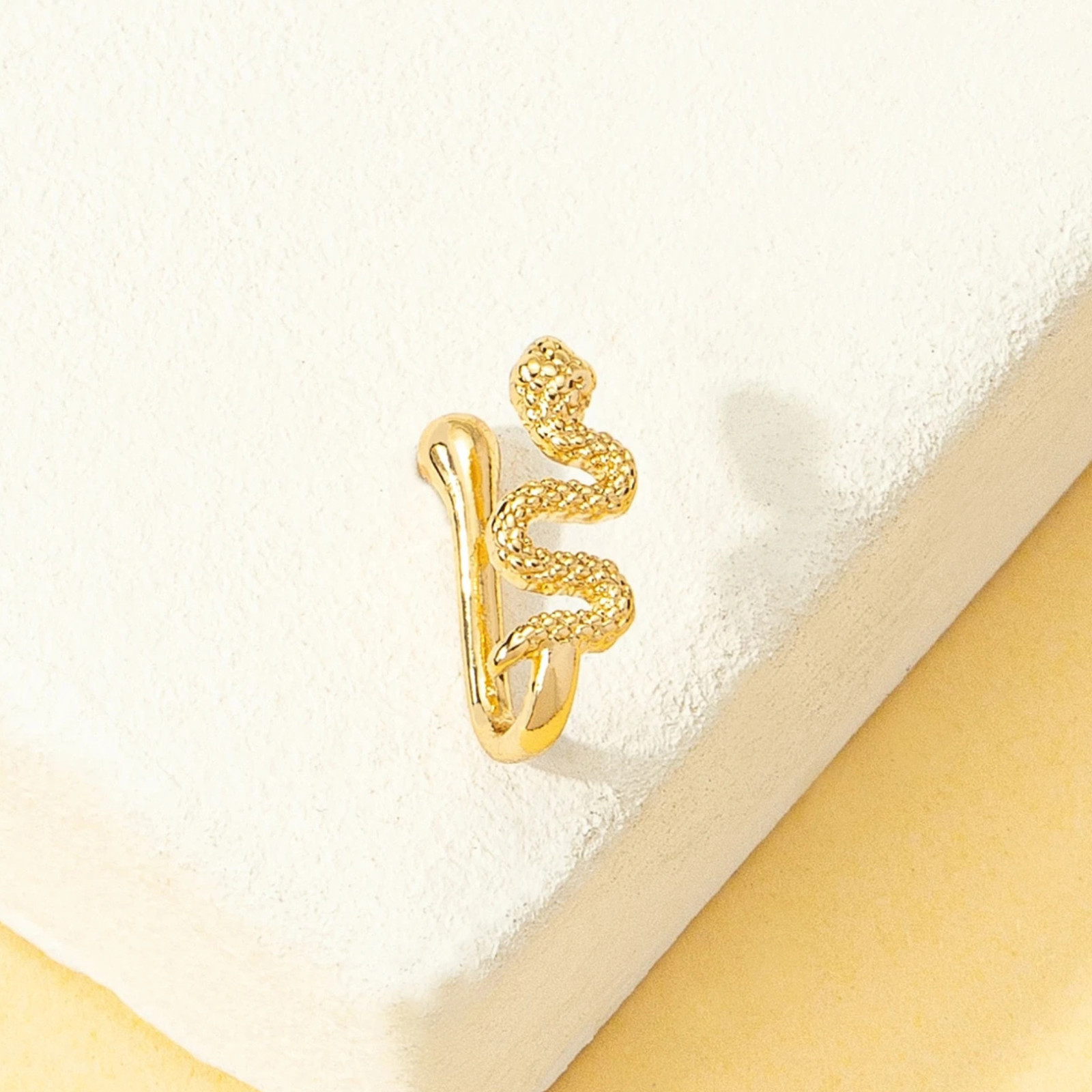 1Pc Snake Nose Cuff Non Piercing Nose Rings Fake Nose Studs Clip-On Body Jewelry