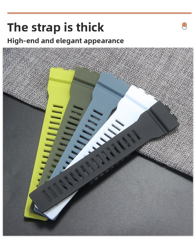 For Casio GBA-800/GBD-800/GMA-B800/GMD-B800 Rubber Watch Band Strap with Tools