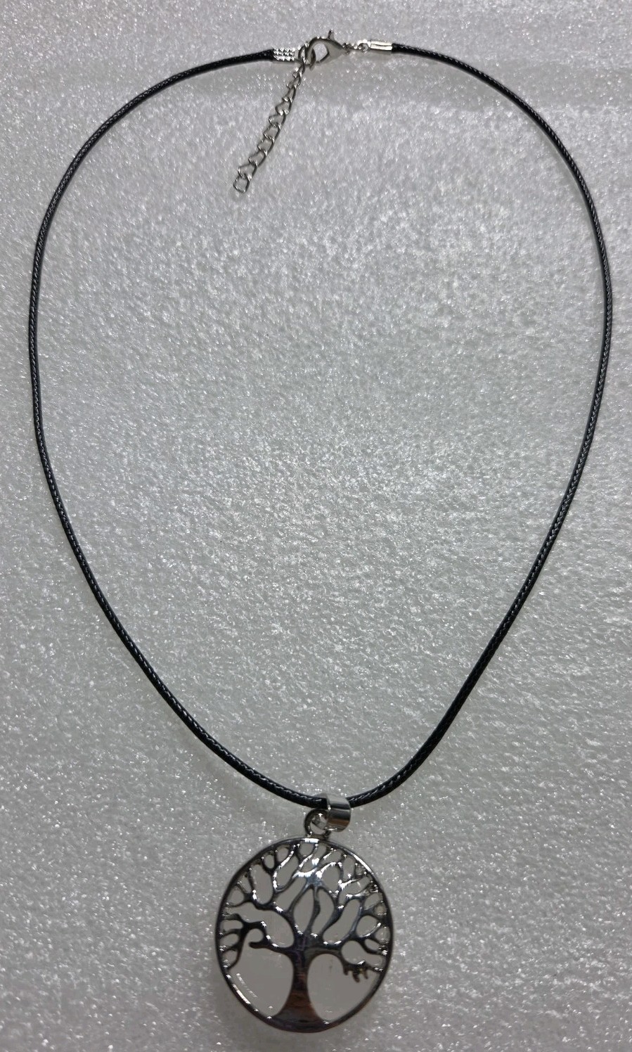 Tree Of Life Rose Quartz Necklace 18in With Extender