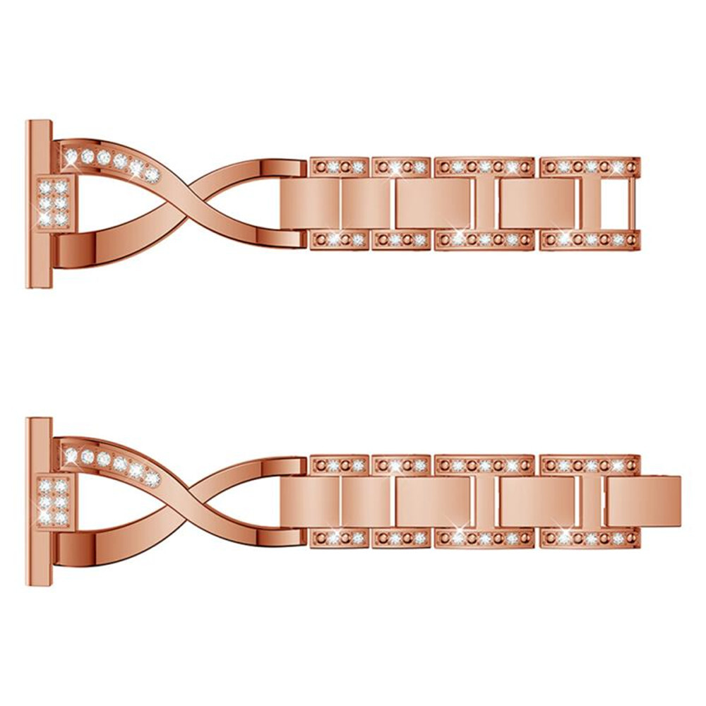 Strap +Bling Diamond Case for Fitbit Versa 4 3 /Sense 1 2 Bling Metal Watch Band