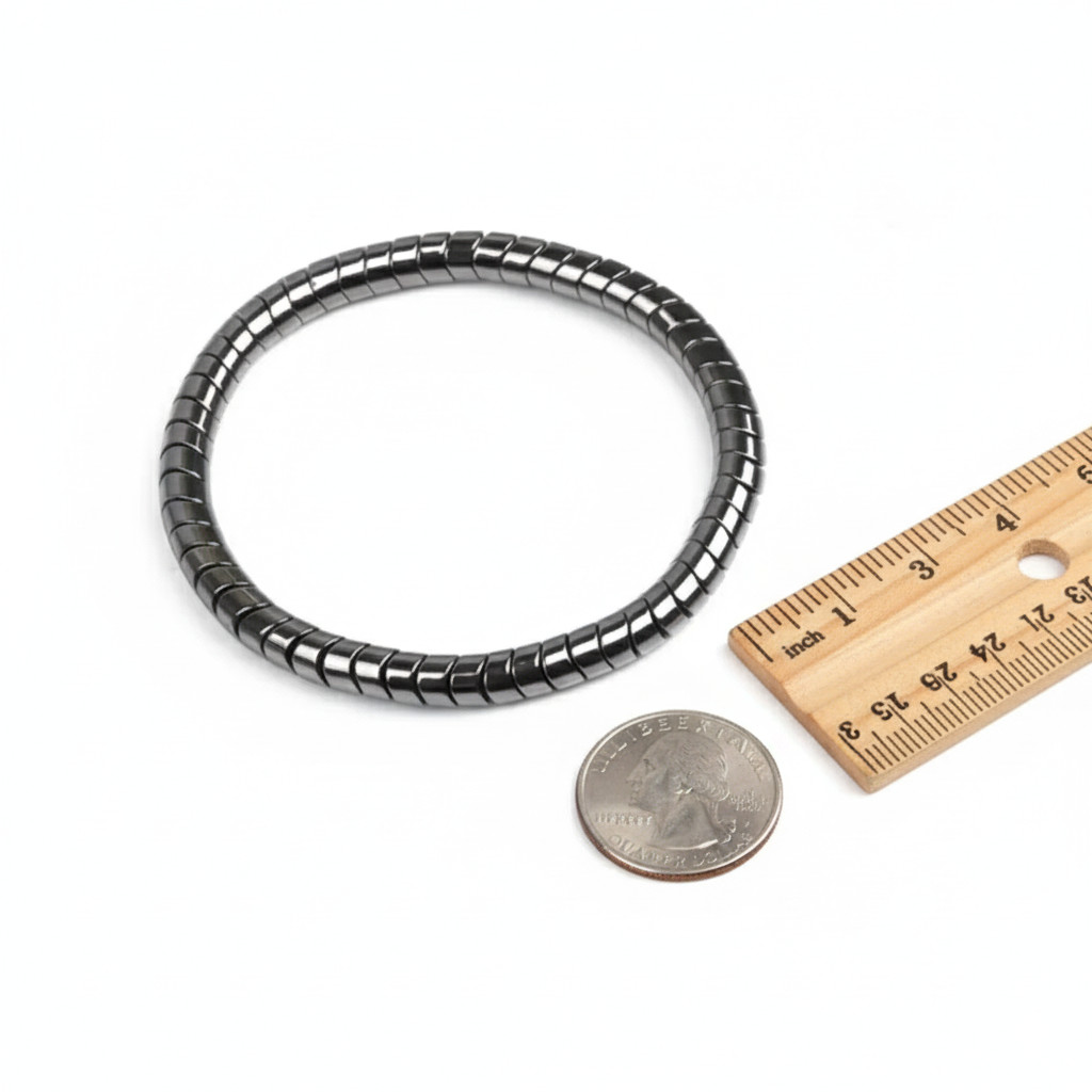 Magnetic Hematite Bracelet 8mm Beads Men Women Unisex Stretch Energy Balance