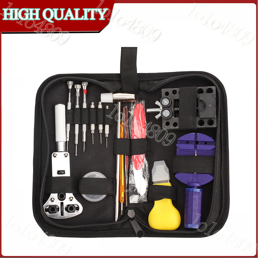 147pcs Watch Repair Kit Watchmaker Back Case Remover Opener Link Pin Spring Bar