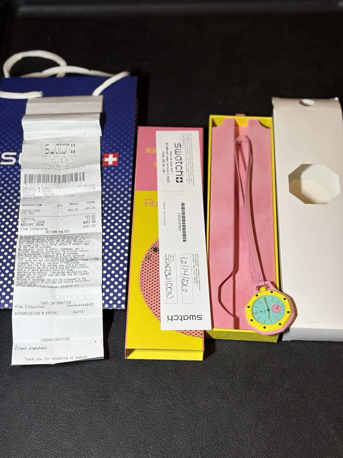 Swatch x Audemars Piguet AP Royal Pop Savonnette Otg Roz Ready Ship pink