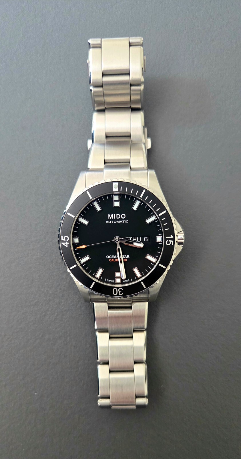 Mido Ocean Star Captain Automatic 42.5mm Black Dial, Day/Date M026.430.11.051.00