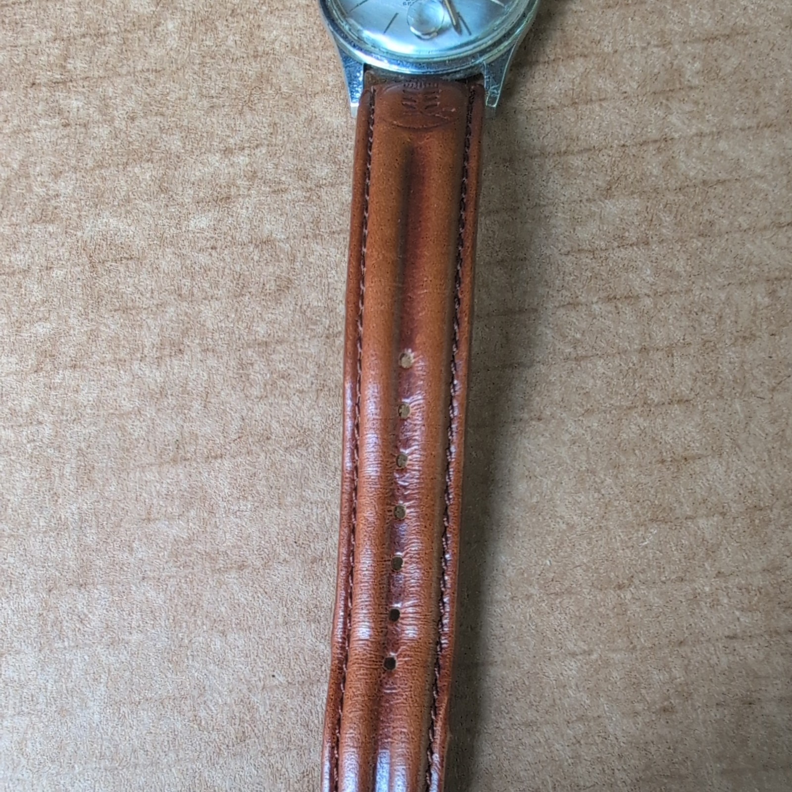 BENRUS 3 Star 25J Self Winding Vintage Swiss Steel Case Date Men’s Runs! 34mm