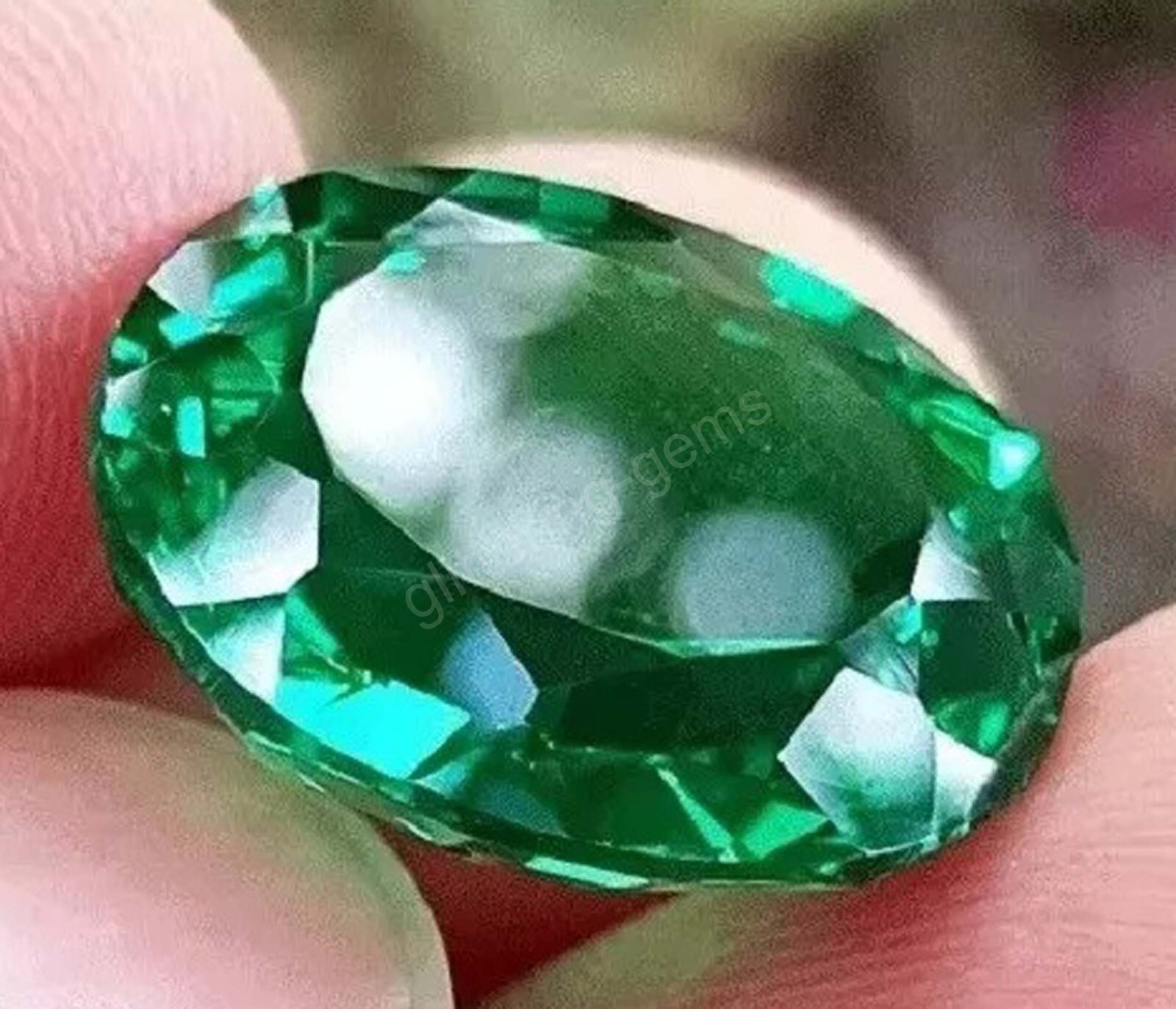 IGL Certified Flawless Natural Emerald 20 Ct Green Oval Cut Loose Gemstone 5SDK