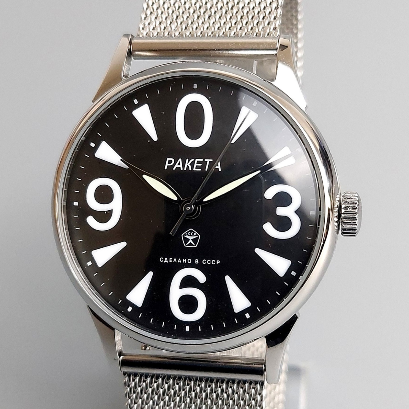 Raketa Vintage Wristwatch BIG ZERO Soviet Mechanical Men’s Wrist Watch