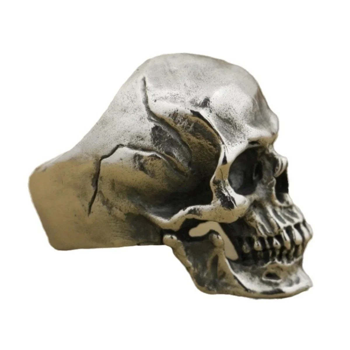 Men’s Stainless Steel Gothic Skull Ring Unique Punk Retro Biker Motorcycle
