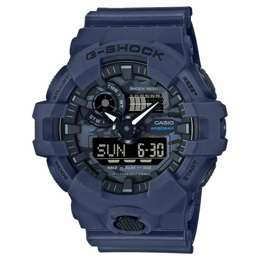 G-Shock By Casio Men’s GA700CA-2A Blue Digital Watch Timepiece Active Sports …
