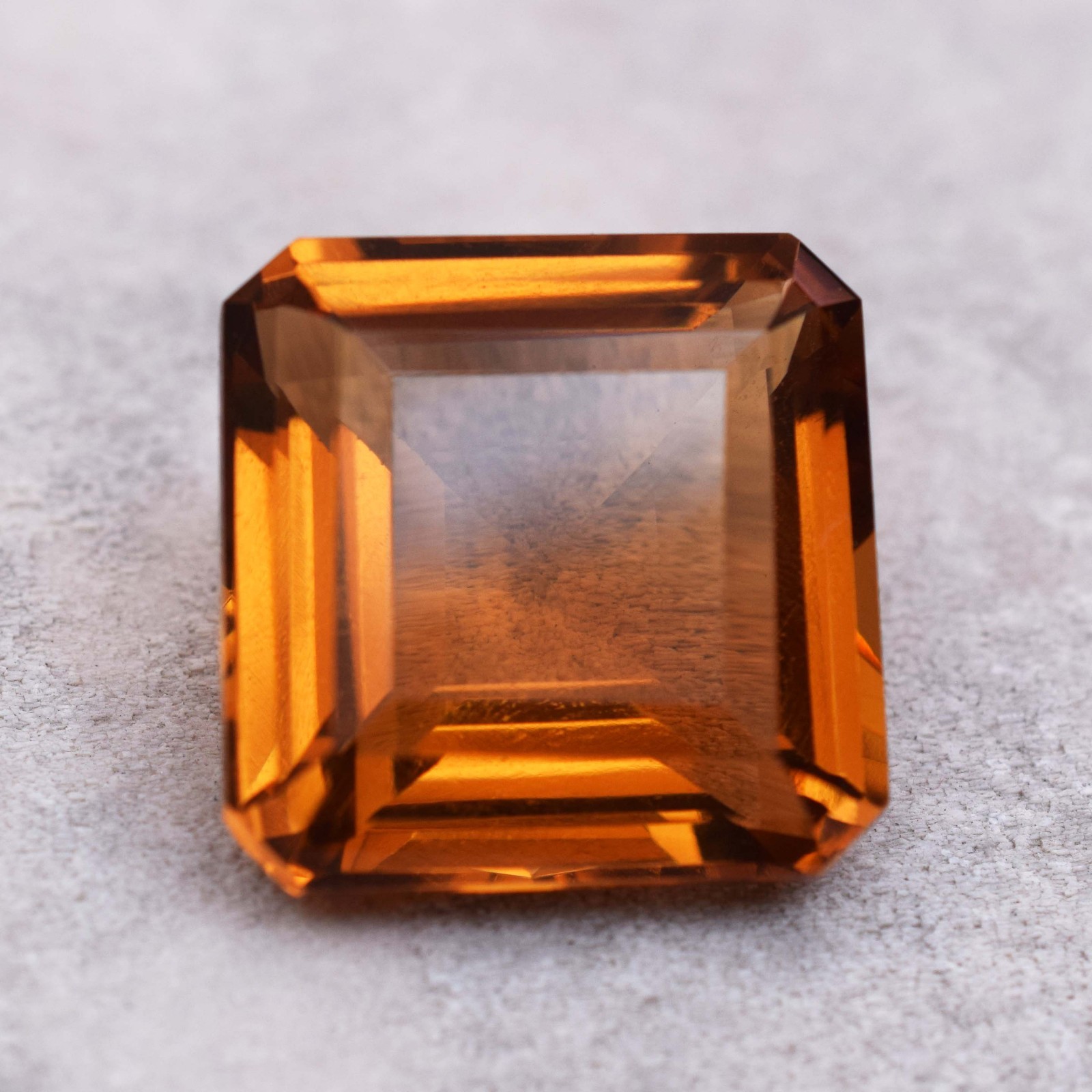 66.55 CT Flawless Imperial Topaz Octagon Cut Certified Loose Gemstone