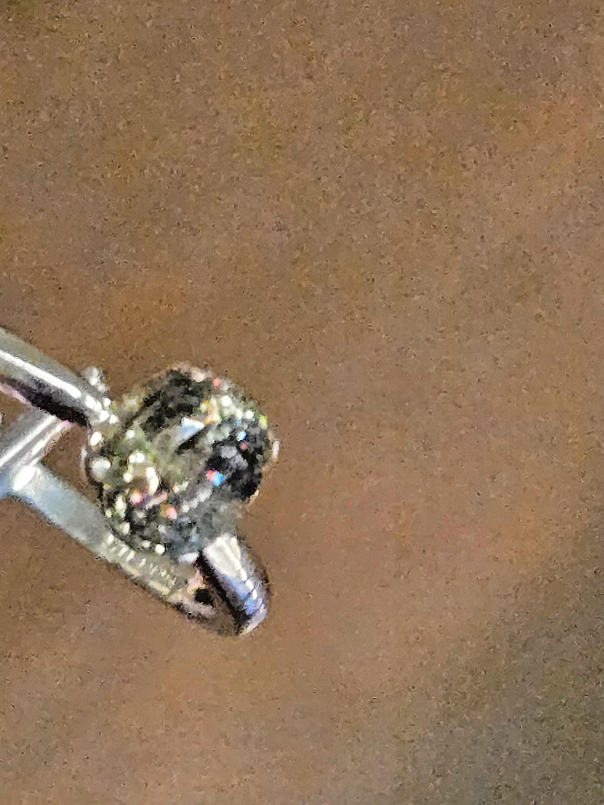 0.81CT DEMANTOID STERLING SILVER RING! EXCELLENT STONE/FINE LUSTER/FLASH/COLORS!