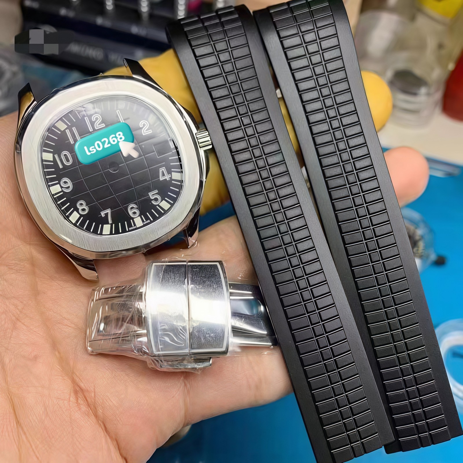 DIY Watch Part Kit for 2824 40mm Stainless Steel Case+Dial+Hands+Band