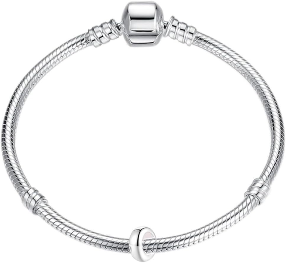 Lightweight and Stylish Sterling Silver Rondelle Spacer Beads for Bracelets