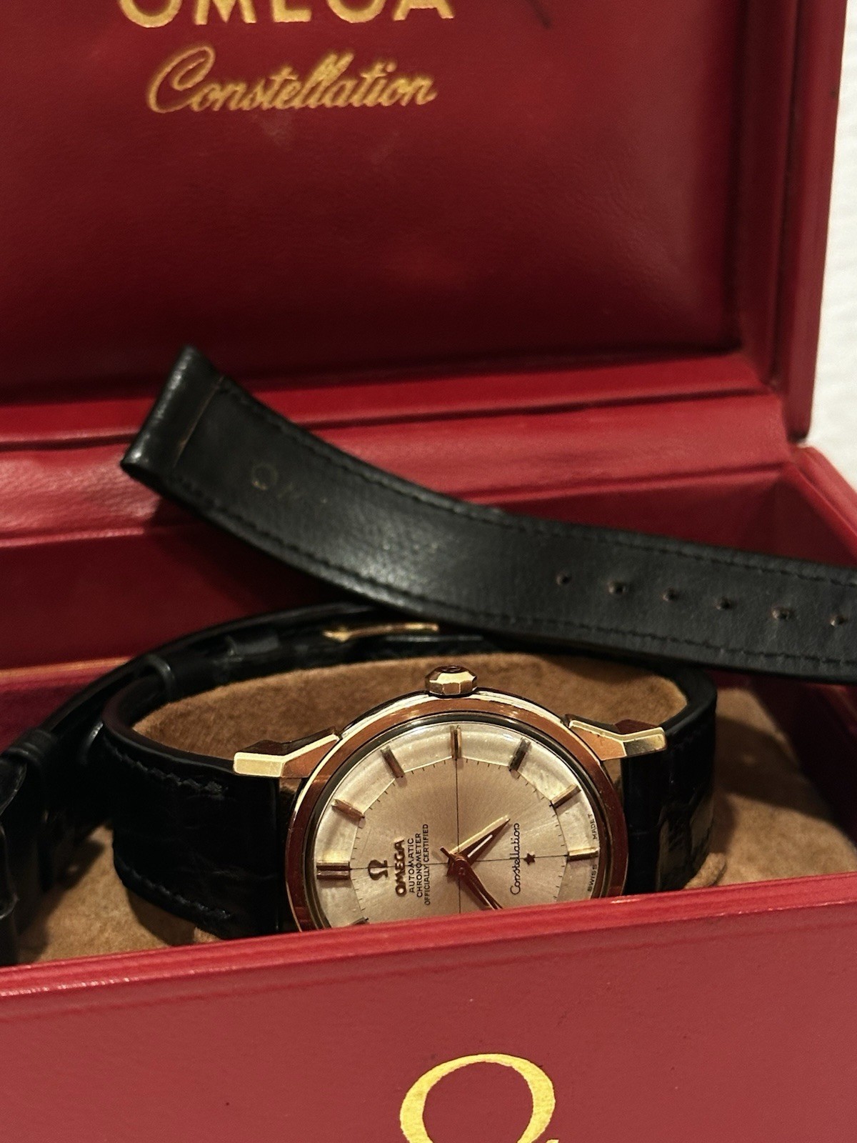 OMEGA Constellation Automatic Chronometer Pie Pan | Rose Gold Capped Case