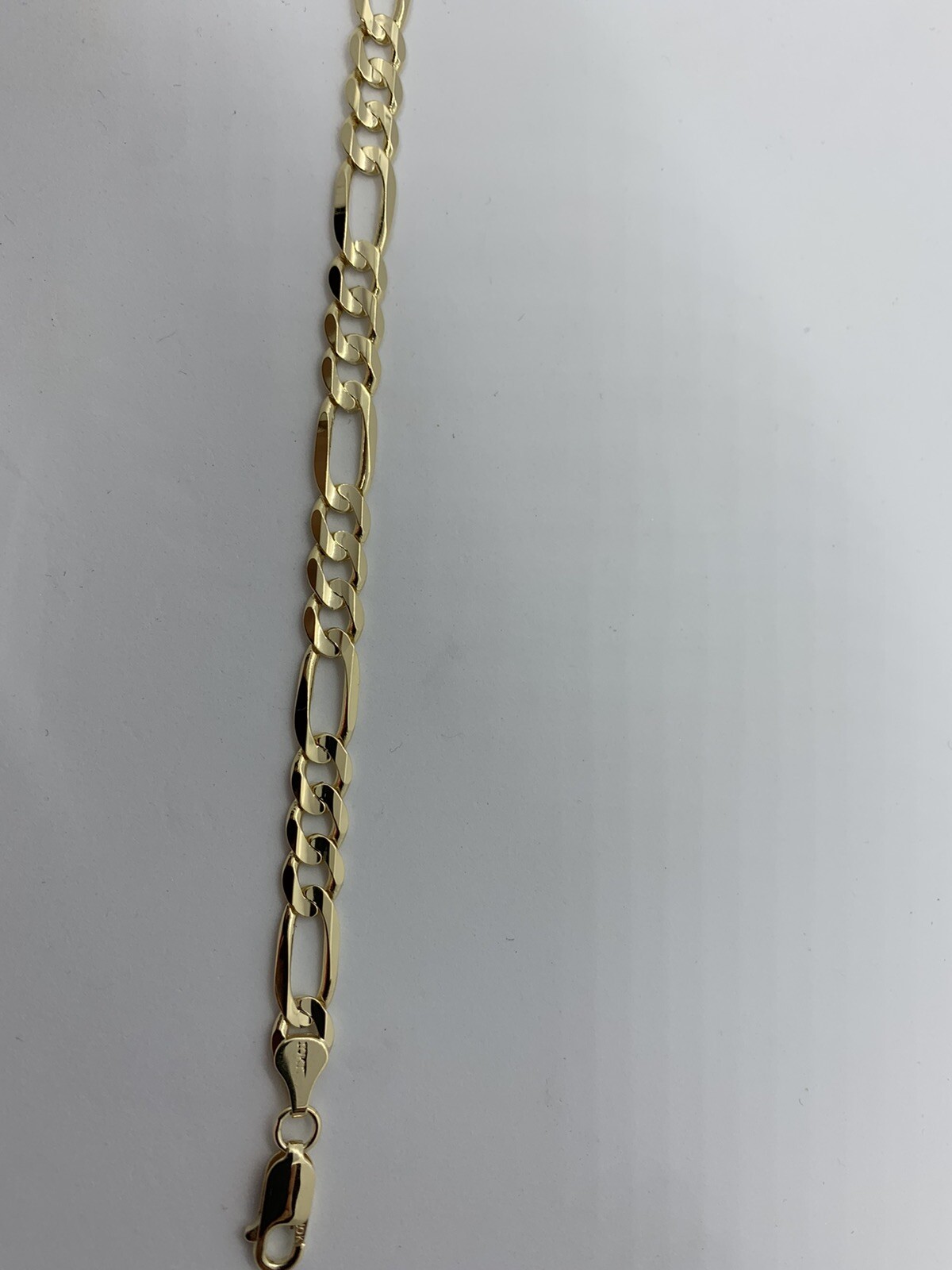 10K Solid Gold Figaro Link Chain Women’s/Men’s Necklace Chain 2mm-10.5mm 16-30″