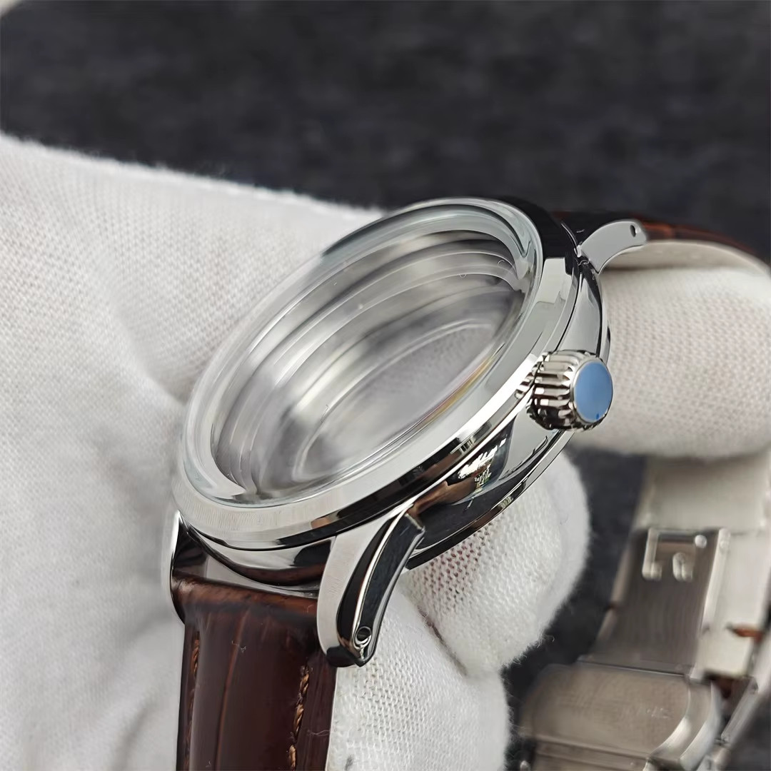 39Mm Watch Case Butterfly Double Buckle Leather Strap Fit 31Mm Dial Modification