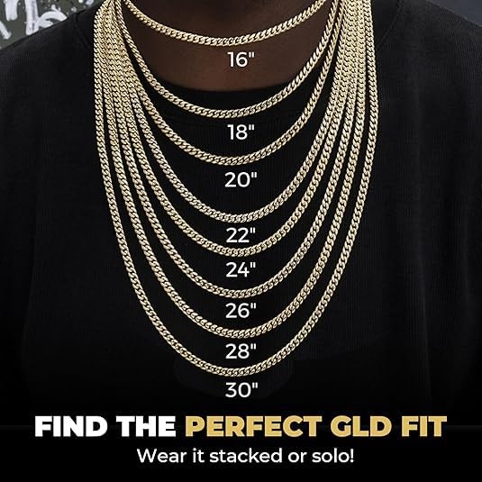 Rope Chain – Gold-Plated Rope Chain with Exclusive Storage Travel Pouch – Sna…