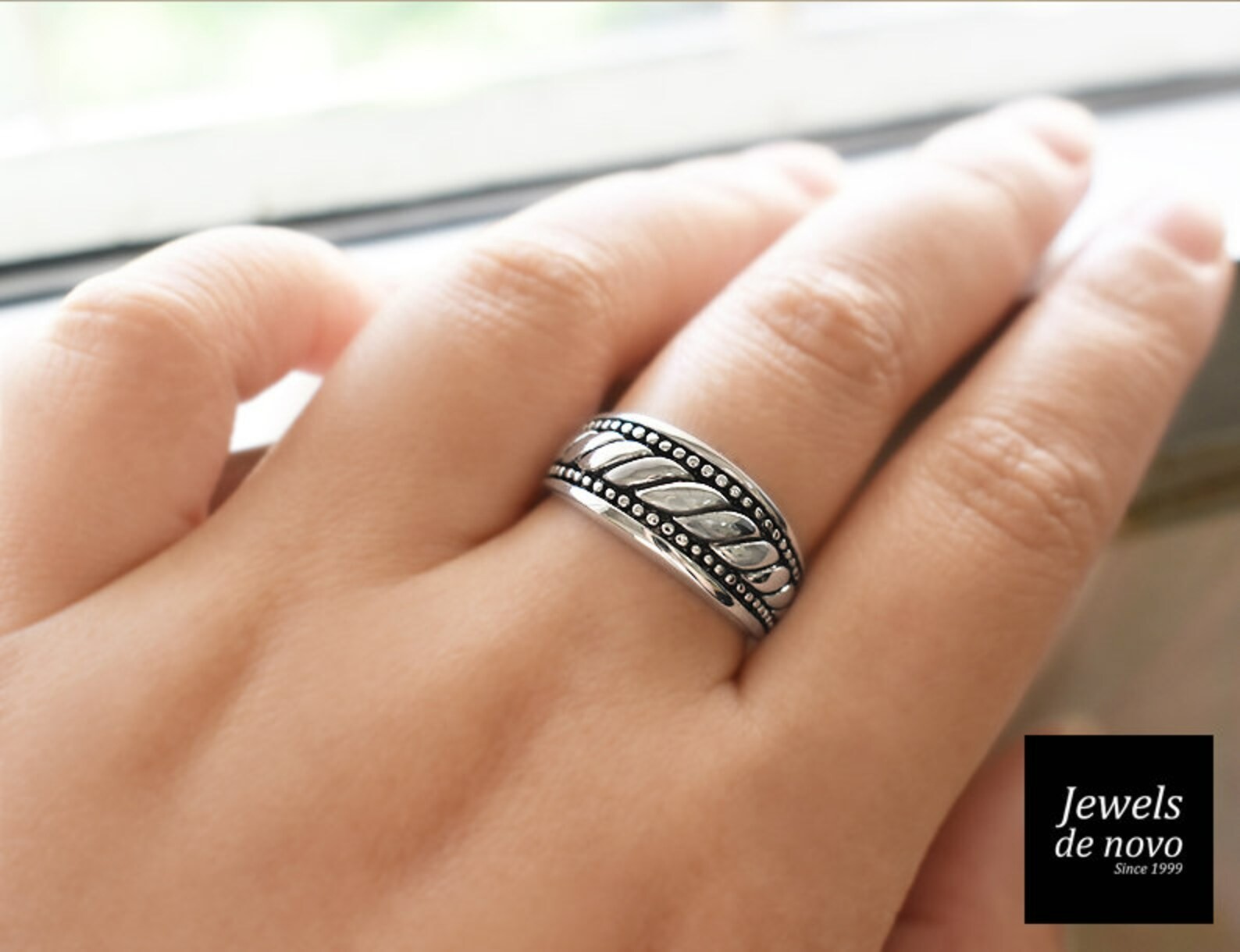 Premium 18K Gold Filled Wide Band Ring Unisex ship by fedex