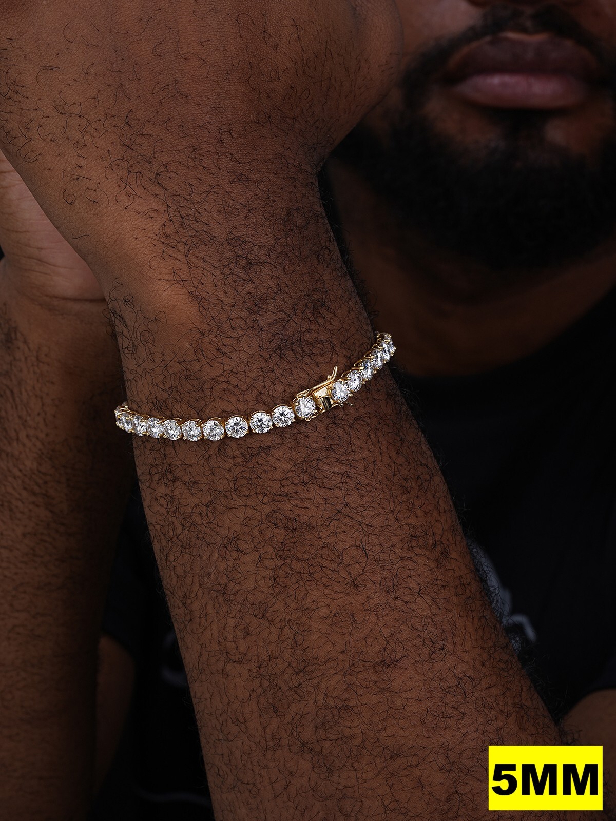 Tennis Bracelet SOLID 925 Sterling Silver MOISSANITE Passes Tester 3-7mm