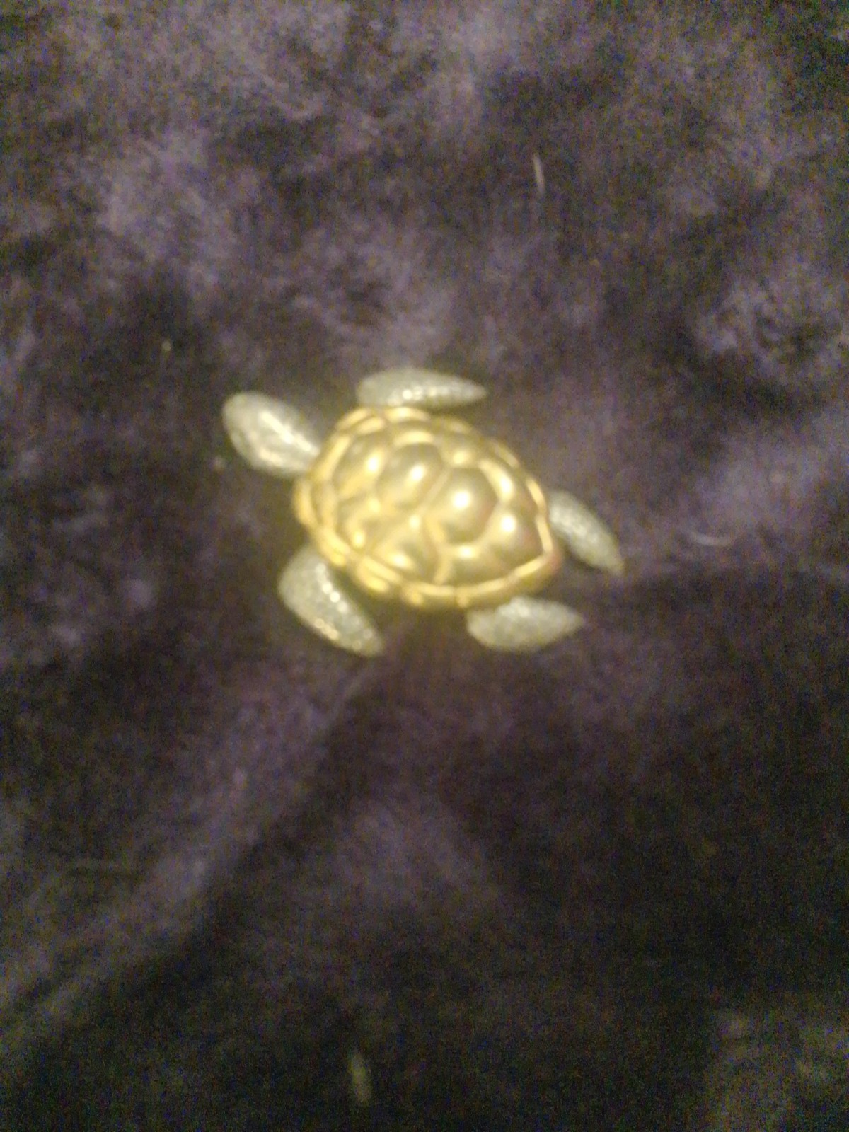 Turtle Brooch Pin Gold Tone Silver Tone Metal No Stone Animals & Insects